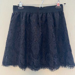 Ultra Pink Black lace skirt.  Built in slit.  Size S.  In great condition.